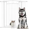 Barrière de sécurité pour chien PawHut, 76-104 cm, barrière Voir les images du produit 1
