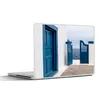 MuchoWow® Laptop Aufkleber Sticker Cover Tür - Blau - Weiß Produktbild-Vorschau 1