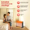 Extralink Chauffage convecteur, 2000 W, 3 niveaux de Voir les images du produit 4