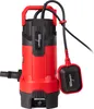 A red and black submersible pump with a float switch is shown against a white background. Podgląd zdjęcia produktu