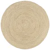 vidaXL Teppich Handgefertigt Jute mit Spiralen-Design Weiß Produktbild-Vorschau 5