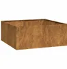 vidaXL Pflanzkübel Rostig 100x100x40 cm Wetterfester Stahl Produktbild-Vorschau 1
