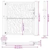 vidaXL Cancello da giardino 100x100 cm in acciaio Anteprima dell’immagine prodotto 7