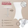 DETEX® 2x Housses table de bar bistrot ronde blanc Ø80-85 Voir les images du produit 4