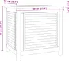vidaXL Skrzynia ogrodowa z torbą 60x50x58 cm z litego Podgląd zdjęcia produktu 8