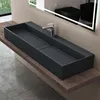 doporro Vasque à Poser Gris Noir Mat avec Bonde Lavabo de Voir les images du produit 1