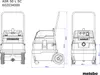 Technical drawing with dimensions of a vacuum cleaner. Produktbild-Vorschau