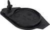 A black plastic automotive part with a pin-like protrusion and circular indentation. Produktbild-Vorschau