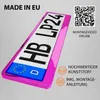 2 Kennzeichenhalter Pink - Chrom Kennzeichenhalterung Produktbild-Vorschau 4