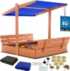 KOTARBAU® Sandkasten mit Dach 120x120 cm Holz mit Abdeckung Produktbild-Vorschau 1