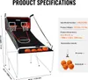 VEVOR Jeu de basket-ball d'intérieur 2,05 m pour 2 joueurs, Voir les images du produit 7