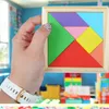 Tangram puzzle hra drevené bloky Náhľad obrázku produktu 3