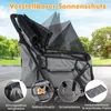 COSTWAY Hundewagen Doppel, Hundebuggy faltbar für 2 Produktbild-Vorschau 5