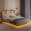 BEALIFE Čalouněná postel 140x200 cm s roštem a LED Náhled obrázku produktu 9