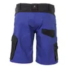 Back view of blue work shorts with black accents. Produktbild-Vorschau