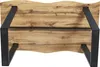 Esstisch Baumkante Holz Wildeiche-Optik 140 x 80 V-Gestell Produktbild-Vorschau 6