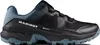 A side view of a black and blue hiking shoe. Anteprima dell’immagine prodotto