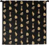 MuchoWow® Wandteppich Wandbehang Blätter - Gold - Muster Produktbild-Vorschau 1