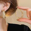 Creolen Ohrringe Damen Goldfarben – Gedrehte Glanz Creolen Produktbild-Vorschau 3