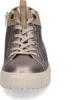 A close-up, front-facing view of a women's high-top sneaker. Voir les images du produit