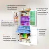 Hoge kast, wit, met bewegingssensor, verstelbare planken, Productafbeelding-voorbeeld 3