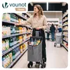 VOUNOT® Nákupný vozík na schody, nákupný vozík s 3 Náhľad obrázku produktu 2