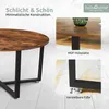 holz4home® Couchtisch Indie I Runder Wohnzimmertisch Ø88cm Produktbild-Vorschau 3