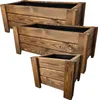 HolzGarden Set 3 Stück Pflanzkübel Holz 2x 80x32x40 cm + Produktbild-Vorschau 1