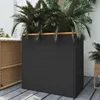 vidaXL Bac à plantes noir 80x40x80 cm en polyrotin Voir les images du produit 2