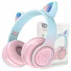 Sluchátka Do Uší Pro Děti Kočičí Uši Mikrofon Bluetooth5.3 Náhled obrázku produktu 2