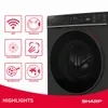 SHARP ES-WNFB214CMDA-DE Waschmaschine (12 kg, EEK A-20%, Produktbild-Vorschau 3