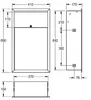 Mülleimer KWC, RODAN, Edelstahl, 410x690x170 mm, zum Produktbild-Vorschau 2