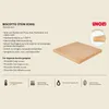 UNOLD Biscotto Pizzastein, eckig – Original Handgefertigt Produktbild-Vorschau 2