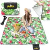 A woman is sitting on a picnic blanket with food and a basket. Náhled obrázku produktu