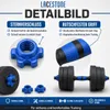 Lacestone 2in1 Hantelset 40 Kg Kurzhantel Langhantel Set Produktbild-Vorschau 4