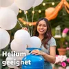 50x balóny balóny balón vzduch, hélium biela svadobná Náhľad obrázku produktu 2