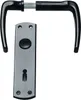 Drückergarnitur Universal-Kastenschloss BB schwarz 55 mm Produktbild-Vorschau 1