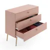 Commode 100cm NATURA Rose Pastel 3 tiroirs Soft-Close Voir les images du produit 3