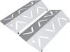 Two silver-colored heat deflectors for a gas grill. Produktbild-Vorschau