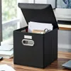 2 Stück Schwarz Faltbox 25 x 25 x 25 cm Aufbewahrungsbox Produktbild-Vorschau 6