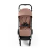 A front view of a pink Hauck Travel N Care Plus stroller against a white background. Produktbild-Vorschau