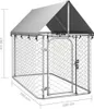 vidaXL Outdoor-Hundezwinger mit Dach 200x100x150 cm Produktbild-Vorschau 13