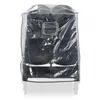 A transparent rain cover for a double stroller, showing the black stroller underneath. Anteprima dell’immagine prodotto