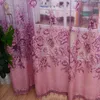 1Pc Flower Jacquard Tuell Fenster Vorhang drapieren Produktbild-Vorschau 4