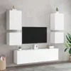 Pensili TV 2 pz. Bianco 40,5x30x40 cm Materiale a base di Anteprima dell’immagine prodotto 4