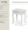 Toaletná stolička so vzorom ruží - biela Náhľad obrázku produktu 7