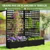 Outsunny Jardiniššre avec treillis, brise-vue, lit Voir les images du produit 4