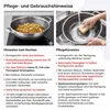 Ø40 cm Wok Bratpfanne Edelstahl Waben-Antihaftbeschichtung Produktbild-Vorschau 6
