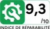 A graphic indicating a repairability score. Voir les images du produit