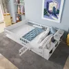MODFU  Kinderbett  140 x 200 , Holzbett mit Offenes Lager Produktbild-Vorschau 1